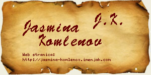 Jasmina Komlenov vizit kartica